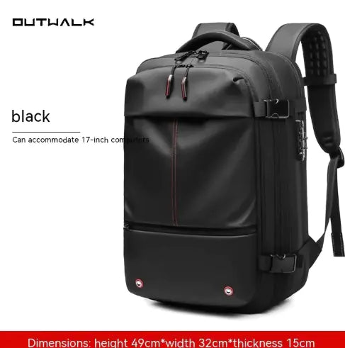 Nomiro | Men’s Travel Backpack – Large Capacity, Water-Resistant & Stylish