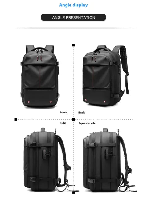 Nomiro Smart Anti-Theft Travel Backpack – USB Charging Port, RFID Protection, Water-Resistant