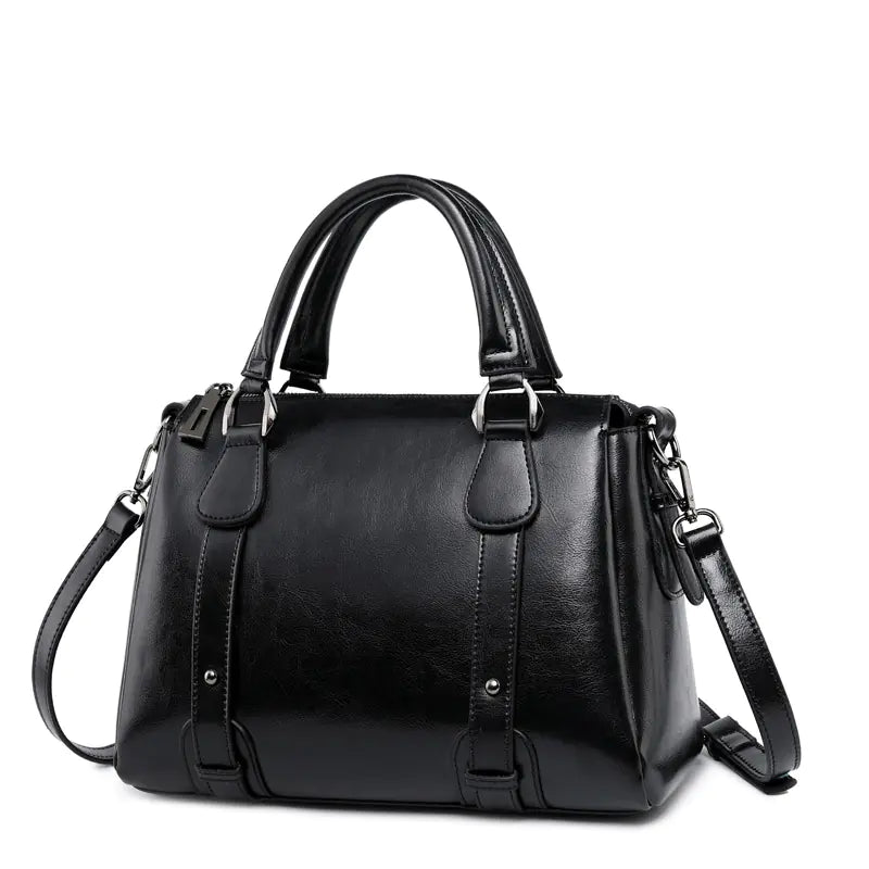 Nomiro Fashionable Cowhide Leather Shoulder Handbags for Women – Elegant & Durable