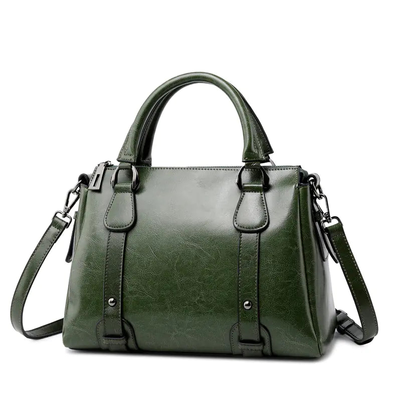 Nomiro Fashionable Cowhide Leather Shoulder Handbags for Women – Elegant & Durable