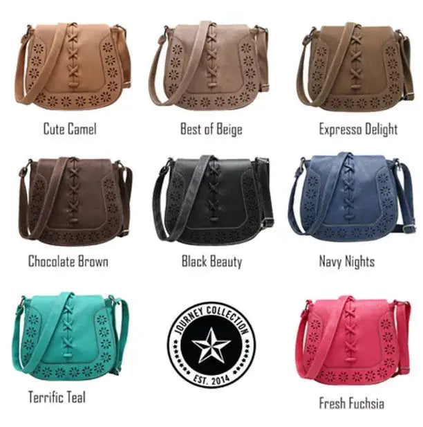 Nomiro Daisy Dots Follow The Sun Handbag – Colorful Vegan Leather Crossbody for Women
