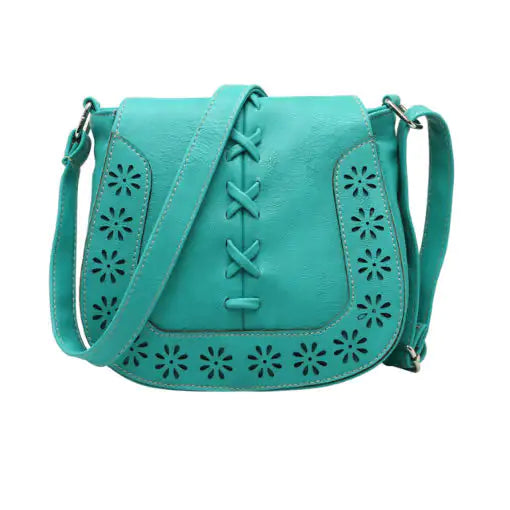 Nomiro Daisy Dots Follow The Sun Handbag – Colorful Vegan Leather Crossbody for Women