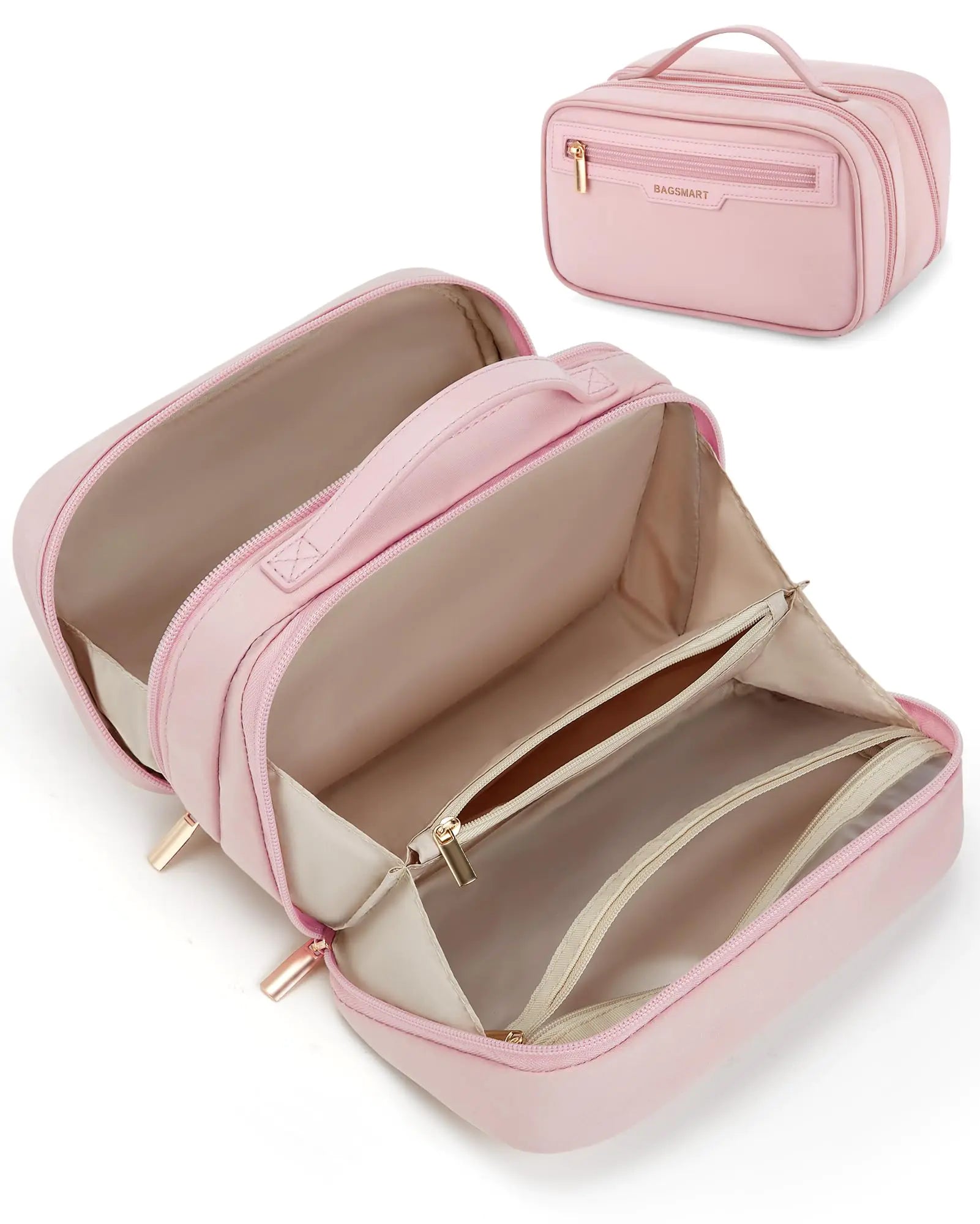 Nomiro BAGSMART Travel Makeup Bag – Large Capacity & Portable