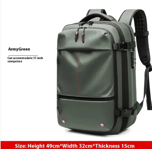 Nomiro | Men’s Travel Backpack – Large Capacity, Water-Resistant & Stylish
