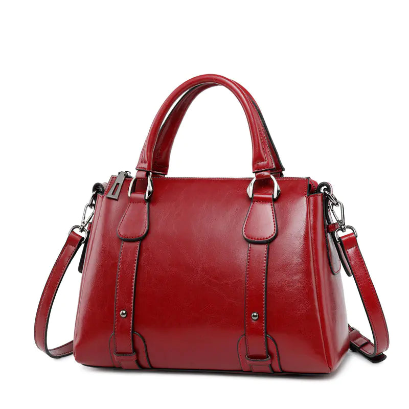 Nomiro Fashionable Cowhide Leather Shoulder Handbags for Women – Elegant & Durable