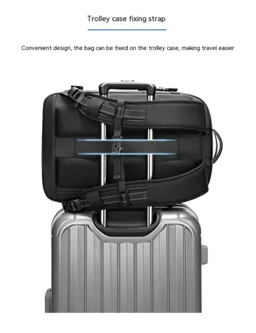 Nomiro | Men's Minimalist Multifunctional Travel Backpack – Durable & Water-Resistant