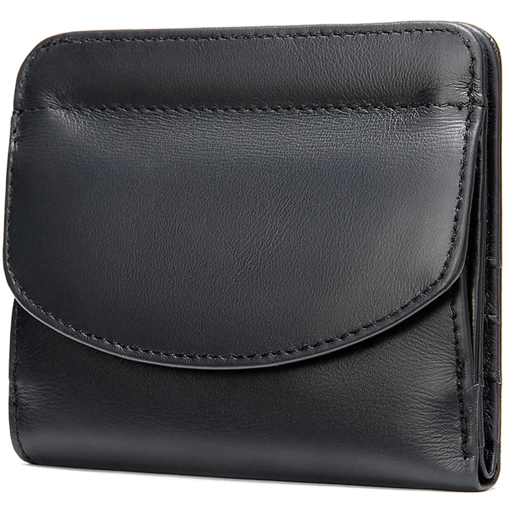 Nomiro EutDett Women’s Small Leather Wallet – Slim Bifold RFID Blocking Compact Wallet