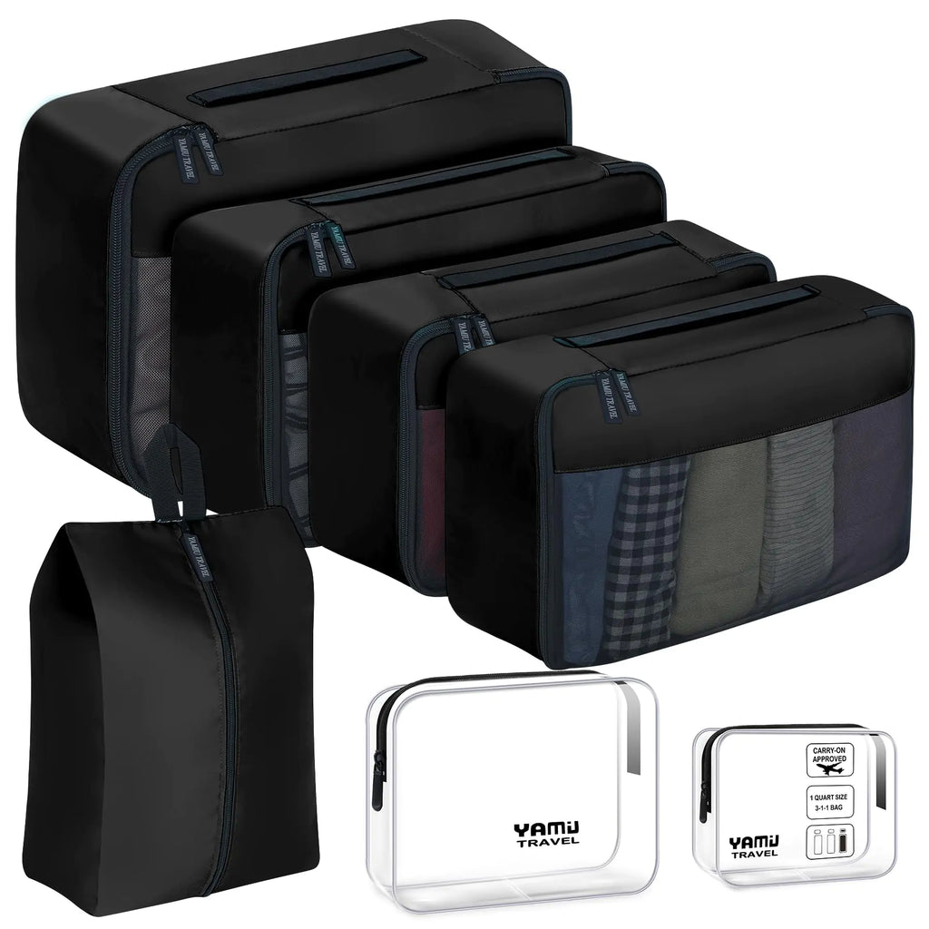 Nomiro YAMIU 7-Piece Packing Cubes – Luggage Organizer & Travel Bags