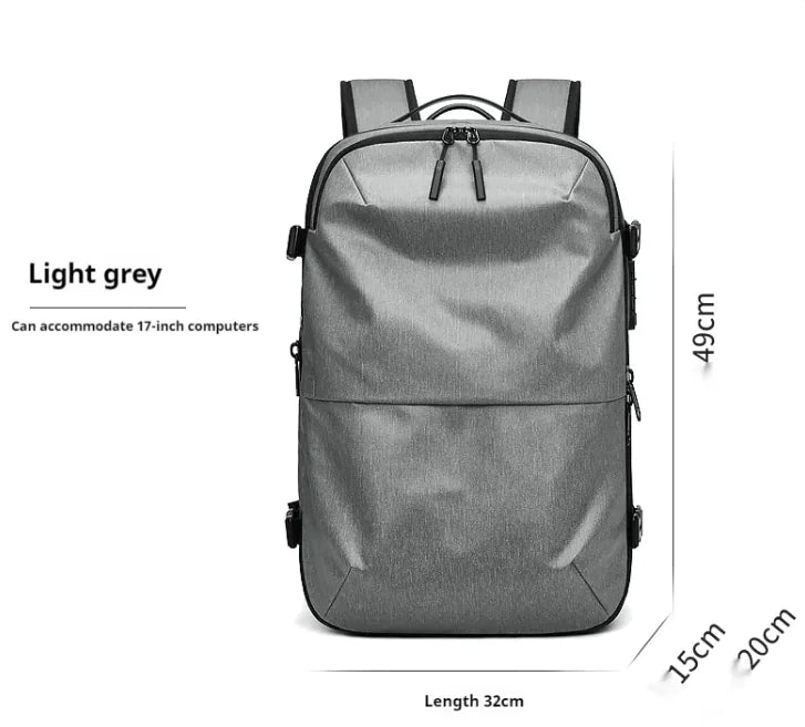 Nomiro | Men's Minimalist Multifunctional Travel Backpack – Durable & Water-Resistant