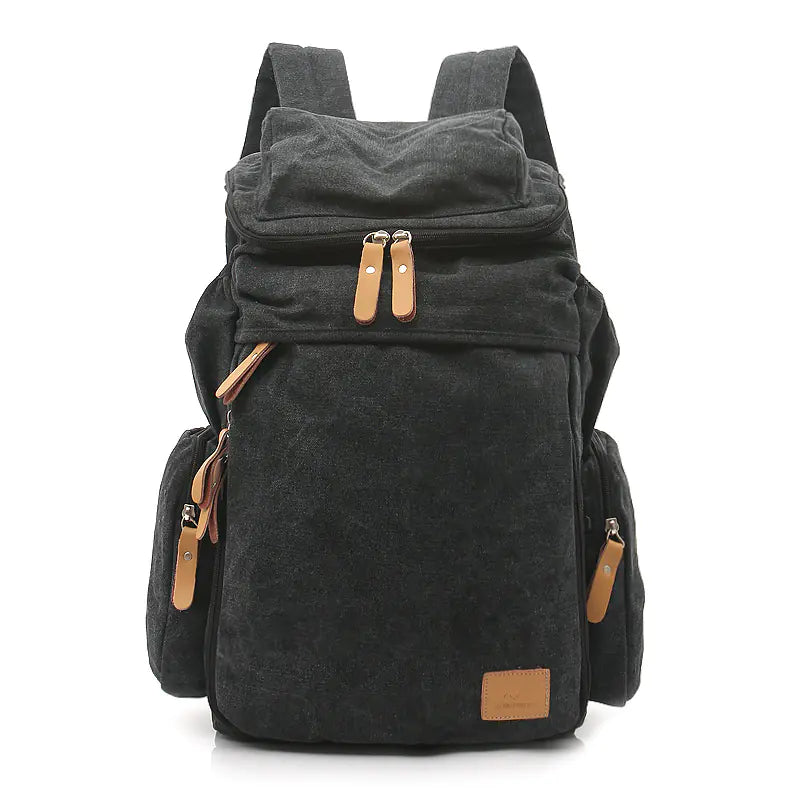 Nomiro Vintage Canvas Travel Backpack – Retro Style & Durable