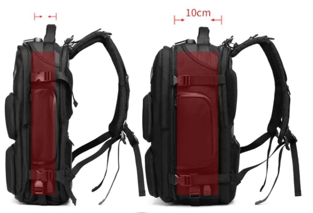 Nomiro Waterproof USB Travel Backpack – Large Capacity & Durable